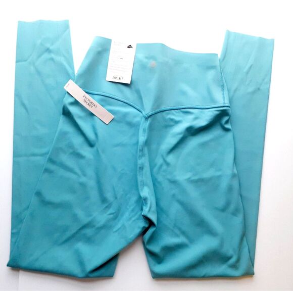Victoria's Secret TurquoiseTeal High Compression 360° Stretch 7/8 Leggings M NWT - Picture 2 of 11